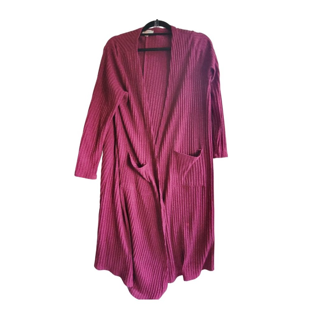 Raspberry Duster Cardigan